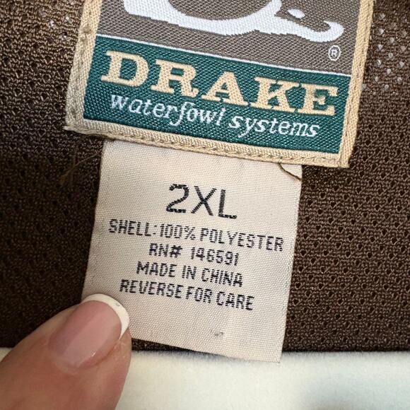 Drake Waterfowl Systems Camo Full Zip Hunting Jacket Realtree Max-5 2XL - Picture 3 of 13